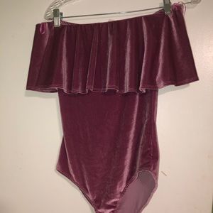 Velvet bodysuit